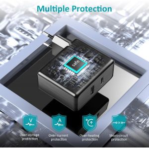 TZF-Ordinateur Portable Chargeur USB C 65W pour ASUS ZenBook 3 13 13s 14 14s Transformer Book ExpertBook Adaptateur - Neuf