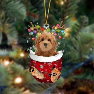 Dr&ocirc;le de Chien Amical D&eacute;corations d'Arbre de No&euml;l: des Cadeaux pour les Amoureux des Chiens avec de beaux Bas - Neuf