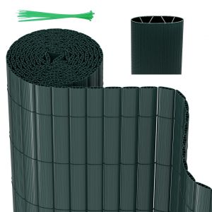 Canisse En Pvc Protection Anti Regard Pour Jardin Et Balcon Ultra R&eacute;sistant Pvc Vert 120 X 700cm - Neuf