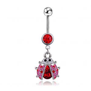 Pendentif En Strass En Forme De Scarabee Tendance Hypoallergenique Pour Le Nombril, Piercing Pour Le Corps, Accessoire De Danse - Neuf