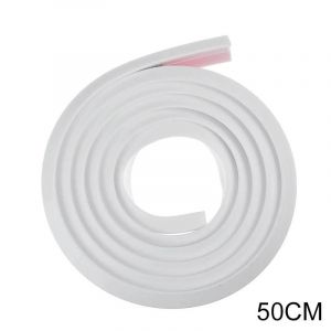 Accueil Syst&egrave;me De R&eacute;tention D'eau Seuil En Silicone Barrage D'eau Baignoire Auto-Adh&eacute;sive Douche Barri&egrave;re Retenue Bande D'&eacute;tanch&eacute;it&eacute; Salle De Bain Blanc,50cm - Neuf