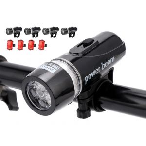 Ensemble D'&eacute;clairage Avant Et Arri&egrave;re De V&eacute;lo &Agrave; Led Avec Conception R&eacute;sistante &Agrave; L'eau - Neuf