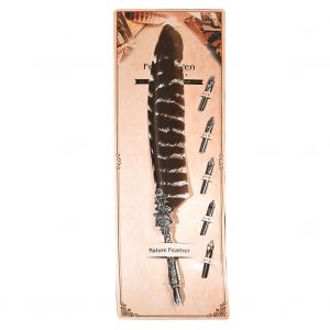 Stylo plume classique vintage pour calligraphie, plume d'oie, decoration d'interieur, cadeau (03#) - Neuf