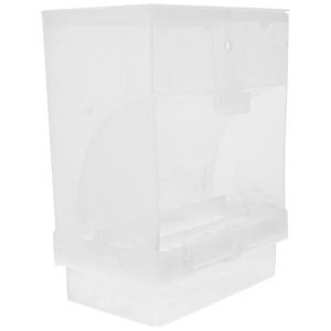 Distributeur De Nourriture Transparent Pour Oiseaux ¿ Mangeoire Durable Et Anti-Éclaboussures Pour Perruches, Canaris, Calopsittes Et Autres ¿ Facile À Utiliser Et À Nettoyer - Neuf