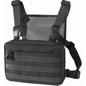 Jgd-Militaire Tactique Poitrine Sac Sac &Agrave; Dos Hommes R&eacute;glable Multifonctionnel Molle Outil Poche Sac &Agrave; Bandouli&egrave;re Tactique Gilet Sac - Neuf