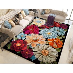 Tapis En Polyester 80 X 120 Cm Pour Salon, Chambre Et Entr&eacute;e - Neuf