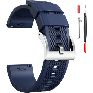 Kal-Bracelet De Montre En Toile À Dégagement Rapide - Bracelet De Rechange En Tissu Militaire Pour Homme Et Femme - Choix De 18 Mm, 20 Mm, 22 Mm, 24 Mm - Convient Pour Un Usage Intensif 24mm Vert - Neuf