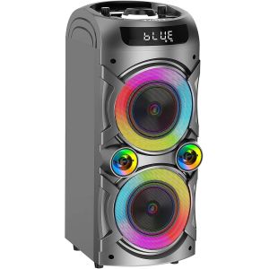 lbgwp60-Haut-Parleur Bluetooth Portable De 100 W Haut-Parleur Sans Fil Haute Puissance Tws Accouplement Stéréo Fort Bases Profondes Haut-Parleur De Grande Fête Avec Subwoofer Lumière De Champ Led (No - Neuf