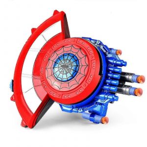 Jouet Marvel Avengers Mech Strike Captain America Shield avec 20 balles souples - Neuf