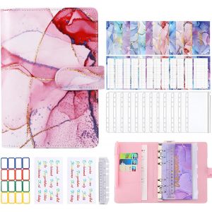 Chenquansarl-Envelope Saving Challenge Classeur Budg&eacute;taire Avec 12 Enveloppes Transparentes Et 100 Enveloppes Pour &Eacute;conom R De L'argent Pour La Maison, Le Bureau, L'&eacute;cole - Neuf