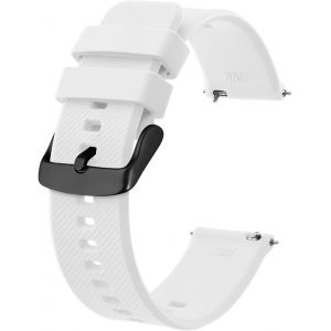 Bracelet De Montre 18mm 19mm 20mm 21mm 22mm, Bracelets De Montre En Silicone &Agrave; D&eacute;gagement Rapide Pour Hommes Femmes - Neuf