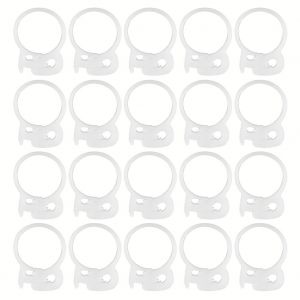 Lot de 20 colliers de serrage a cliquet en plastique M90 pour cables et tubes (20,5-23 mm) - Neuf