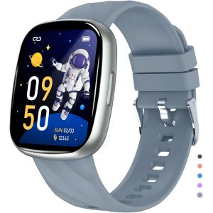 Fitness Tracker Montre Pour Enfants, Montre Intelligente Étanche Ip67, 100 Modes De Sport, Jeux, Podomètre, Moniteur De Sommeil, Cadeau Pour Filles Garçons Adolescents 6-12 - Neuf