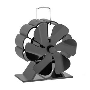 Cheminée, Ventilateur Thermique À 6 Pales Pour Poêle À Bois, Ventilateur Thermique À Énergie Cinétique Non Rechargeable À Faible Décibel, Pour Poêle À Bois - Neuf