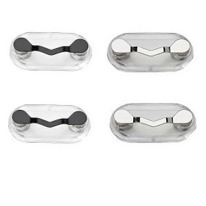 Porte-Lunettes Magn&eacute;tique,Lot De 4,&Eacute;pingles Magn&eacute;tiques Pour V&ecirc;tements Et Chemises - Neuf