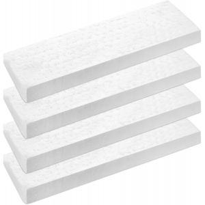 4 Pieces Ceramic Wool for Bioethanol Fireplace,Heat Resistant Ceramic Sponge for Table Fireplaces,Ceramic Fibre for Indoor Ethanol Gel Fireplaces (300 x 100 x 25 mm) - Neuf