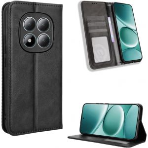 KALANKA-Portefeuille Coque pour Xiaomi Redmi Note 15 Pro 5G, Tr&egrave;s Mince Antichoc Fermeture Magn&eacute;tique Folio Housse avec Emplacement Carte B&eacute;quille, Premium PU Cuir &Eacute;tui.Noir - Neuf