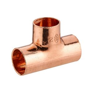 T&eacute; cuivre &agrave; souder femelle &eacute;gal | 2 pi&egrave;ces &iquest;14 Femelle - Neuf