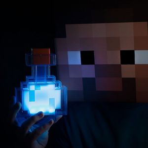 Lampe LED à changement de couleur en forme de flacon de médicament à huit couleurs de My World | Veilleuse de 7 pouces - Neuf
