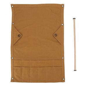 Hjlian Sac De Rangement Suspendu Pour Camping, 12 Poches, En Toile, Portable, Pour Serviettes, Vaisselle, Pour Pique-Nique, Camping, Marron - Neuf