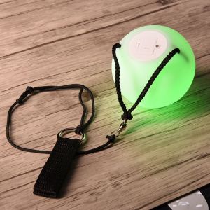 Accessoires De Danse Blancs A Led Avec Balles De Jonglage Et Sangle Reglable - Neuf