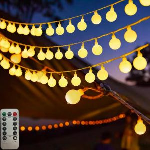 KAL-Guirlande Lumineuse, 8 Modes D'Éclairage, 9,8 M, 100 Led, Étanche, Pour Mariage, Chambre, Fête, Noël - Neuf