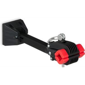 SUBZONAL-Support Mural pour vélo, Cadre: 25-40 mm, Jusqu¿à 20 kg, Pince pour réparation, Garage & Atelier, Noir - Rouge - Neuf