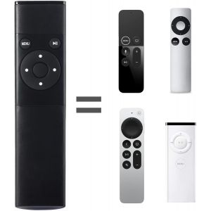 Nouvelle t&eacute;l&eacute;commande Infrarouge MC377LL/A pour Apple 2/3 TV Box A1294 A1156, pour Apple 2021 TV4 4K, pour Apple 5th TV HD, A1962 A1842/MQD22/MP7P2 A1469 A1427/MD199 A1378/MC572 MM4T2AM/A A1625/MGY52 - Neuf
