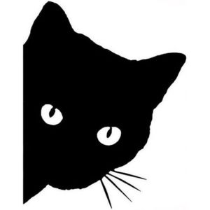 Lot De 2 Autocollants En Vinyle Motif Tête De Chat Noir Pour Voiture, Scooter, Tuning, Camion - Neuf