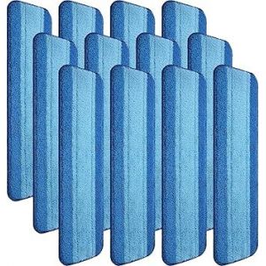 Lot de 12 tampons de nettoyage en microfibre compatibles avec les balais Bona Mop, réutilisables, de 45,7 cm, lavables, en microfibre, pour le nettoyage des sols - Neuf