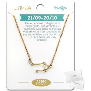 Kal-Collier Signe Du Zodiaque En Acier Inoxydable, 12 Colliers Constellations Avec Pendentif Horoscope En Zircon - Collier Femme Pour Bijoux D'astrologie - Neuf