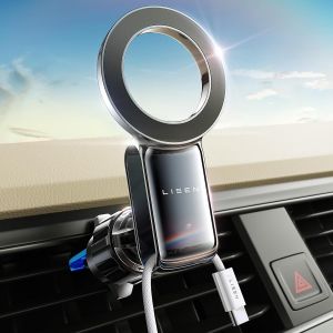 Chicslick-Support T&eacute;l&eacute;phone Voiture Magsafe, Clip Am&eacute;liorer 2024 [30 Super Aimants Puissants] [Case Friendly] Support Magnetique Porte Telephone Voiture Aimant&eacute; Pour Tous Les Pour Iphone 15 14 13[X210] - Neuf
