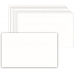 Tianyi-Lot De 50 Feuilles De Papier Cartonné Blanc Épais De 14 X 21,6 Cm U2013 Cartes Plates De 36,3 Kg Pour Faire Vos Invitations, Notes, Cartes De V?ux, Cartes De Table U2013 Écriture, Estampage, - Neuf