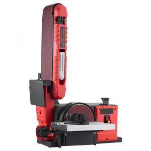 Ponceuse &agrave; Bande et &agrave; Disque 400 W-Duoku-avec Bande Abrasive Ajustable 101,6 x 914,4 mm-Disque de Pon&ccedil;age 152,4 mm - Neuf