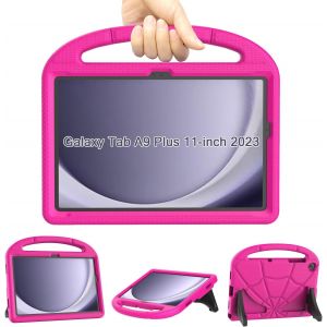 Enfants Étui Pour Samsung Galaxy Tab A9 Plus 11"" 2023, Résistant Aux Chocs Pour Tablette Samsung A9+ Plus Avec Poignée Support Pour Tablette Samsung Galaxy A9 Plus(Sm-X210/X216/X218) -Rose - Neuf