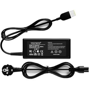 65W Laptop Charger for Lenovo Thinkpad X250 X270 G70 G710 T430 T440 T450 T460 T470 T560 T540p IdeaPad 300 Yoga 2 11 11s 13 ADLX65NLC2A ADLX65NLC2A ADLX66 5NCC3A (20V 3.25A USB Square Tip) - Neuf