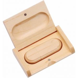 Clé Usb 2.0 8 Go En Bois Avec Boîte En Bois (2.0 8 Go)[CLE8111161] - Neuf