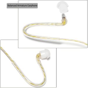 Walkie Talkie Headset with Mic and PTT Balanced Armature Earphone Compatible with Midland G7 pro G8 G9 Pro M24 Plus M48 M99 G6 XT G7 XTR Alan HP450 Two Way Radio - Neuf