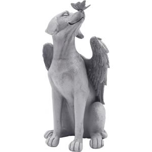 MEVRONISSHOP-Statue d'ange chien chat statue de chien décoration de jardin statue animal de compagnie monument funéraire marqueur hommage statue résine décoration funéraire statue commémorative statu - Neuf