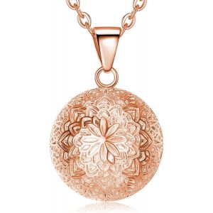Asas-Eudora Harmony Ball Arbre De Vie Collier Bola De Groessesse,Collier Musique Souhaitant Carillon Bell Pendentif Pour Les Femmes Dames Noël Cadeau Bijoux,114cm & 76cm - Neuf