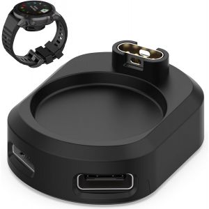 Thef-Chargeur De Montre Compatible Avec Fenix 7x Pro/7x/7s Pro/7s/7 Pro/7/6s/6x/6/5s/5x Plus/5x/5 Plus/5/Forerunner 965, Socle De Charge Magnétique, Adaptateur Chargeur Type-C Et Micro Usb - Neuf