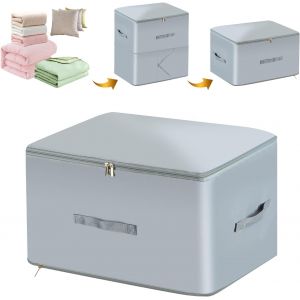 lbgwp60-Organ ur À Auto-Compression Ultra Peu Encombrant, Sac De Rangement Ultra Compact Pour Couettes, Vêtements Et Couvertures (Gris, Taille Xl, 54 X 42 X 60 Cm) - Neuf