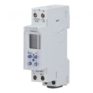 XYONG Interrupteur horaire numerique programmable hebdomadaire TM610-1, montage sur rail DIN 110 V - Neuf