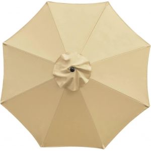 Housse De Rechange Pour Parasol, 8 Baleines, 3 M, Imperm&eacute;able, Anti-Uv, Tissu De Rechange, Kaki - Neuf