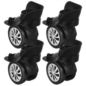 Lot De 4 Roues Pivotantes Universelles En Plastique Pour R&eacute;paration De Valises - Neuf