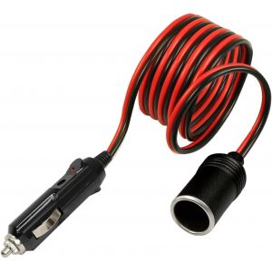 MEVRONISSHOP-Rallonge Allume Cigare 12v, C&acirc;ble Chargeur Allume Cigare de Voiture 1 M&egrave;tre, Accessoire Voiture, C&acirc;ble d'extension voiture, prise allume cigare 12V, chargeur voiture 12V/24V - Neuf