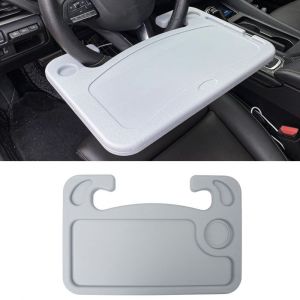 2 en 1 Gris Volant de Voiture de Plateau, ordinateur Portable Titulaire avec porte-Stylo, de la Nourriture et de la Boisson Bac - Neuf