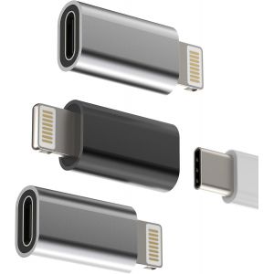 TRAHOO-Adaptateur De Charge USB C Femelle &Agrave; Lightning M&acirc;le(3pack) type-c C&acirc;ble Jack Pour Iphone iPad Chargeur Adaptateur Adaptateur Type C Convertisseur De Voiture Accessoires Pour Apple MFI Certifi&eacute; - Neuf