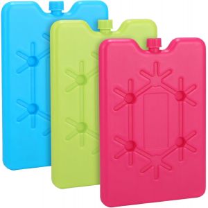 Eryi-Pain De Glace Pour Sac Isotherme, 3 Bloc Glace Pour Glaciere, 200ml Réutilisables Et Extra Plat, Pour Voyage, Camping, Randonée, Garder Nourriture Fraîch - Neuf