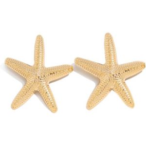 Kal-Boucles D'oreilles En Forme D'étoile De Mer Pour Femme, Grandes Boucles D'oreilles À Tige Style Bohème, Accessoires De Plage, Océan, Mer, Bijoux D'été, Cadeau - Neuf